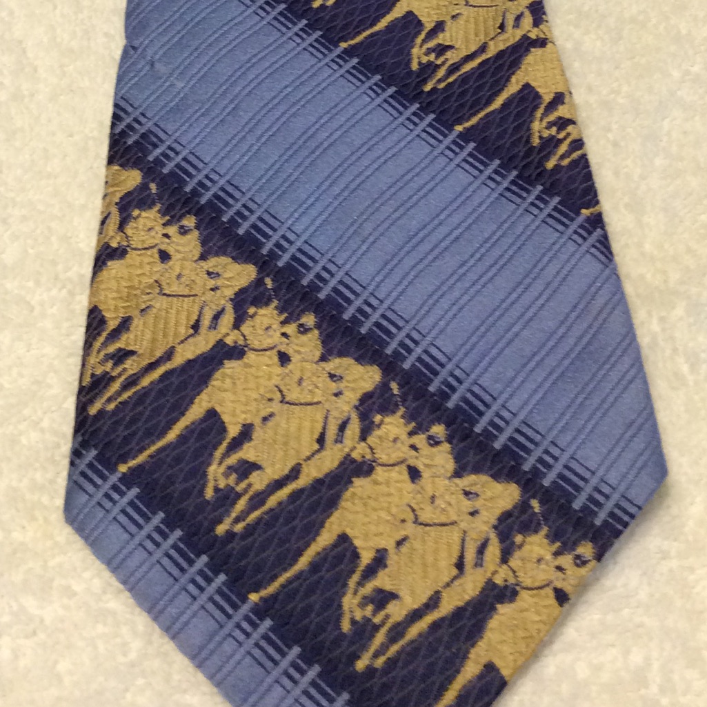 Classic Vintage Clip On Polo Necktie